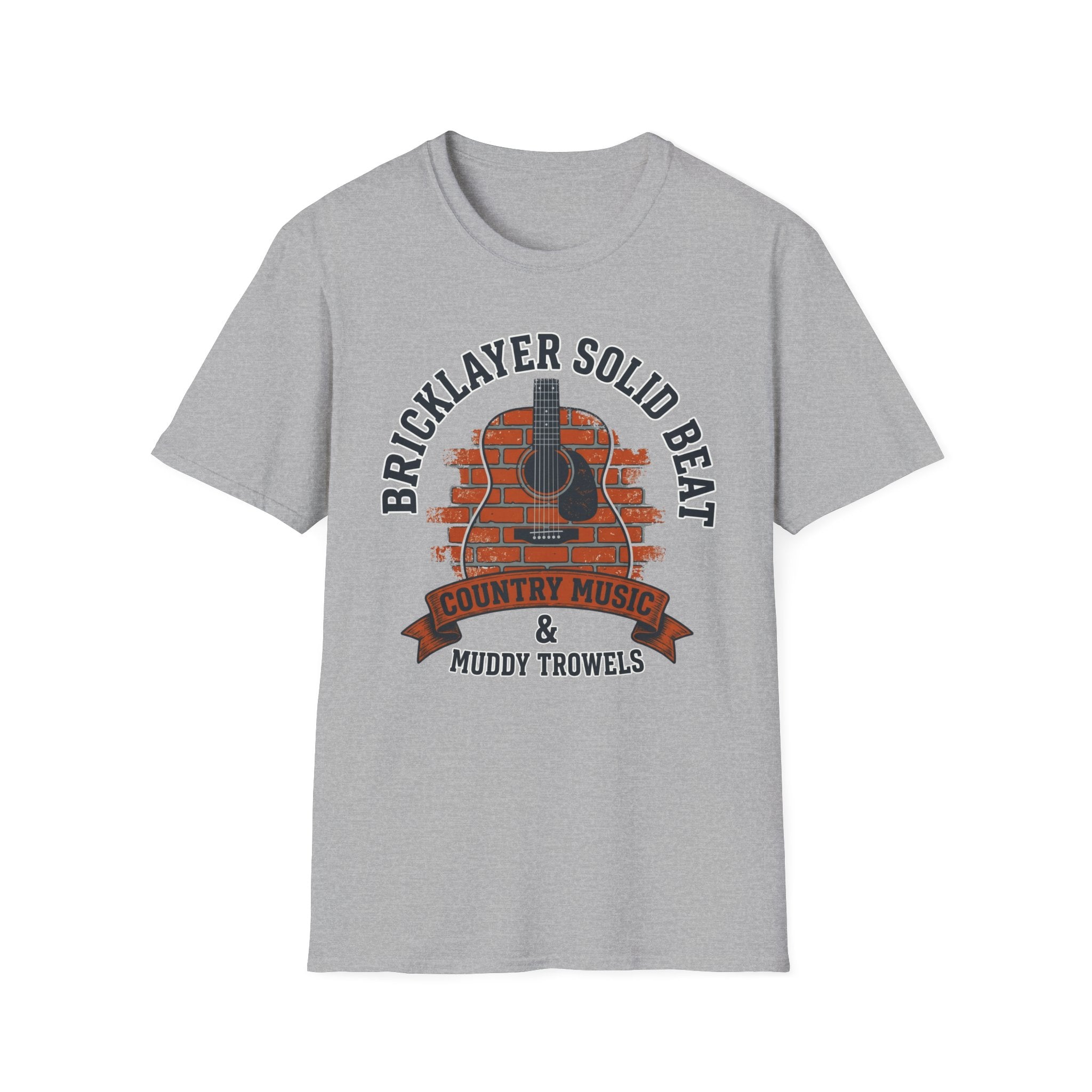 Bricklayer Solid Beat Country Music & Muddy Trowels T-Shirt