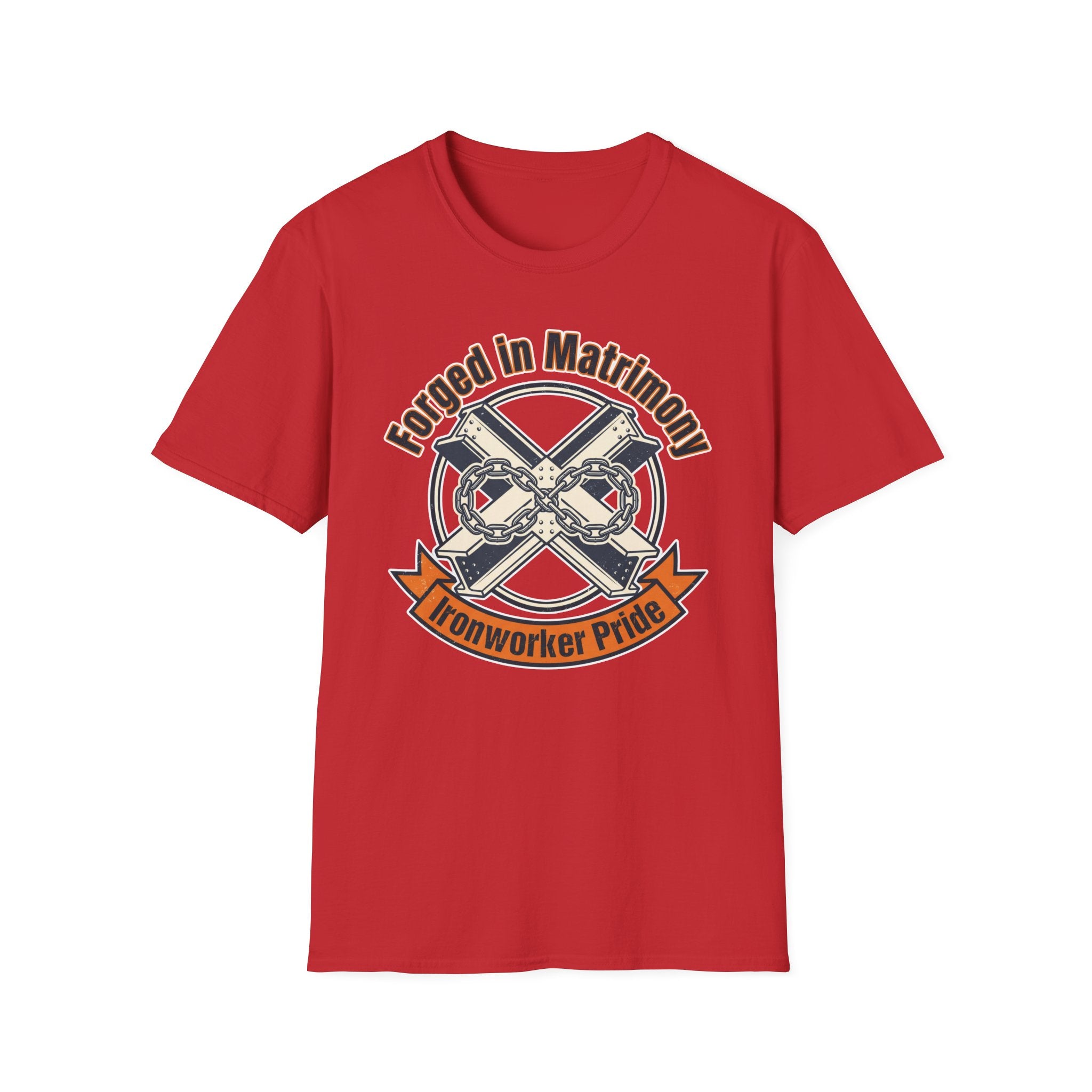 Forged In Matrimony Ironworker Pride T-Shirt