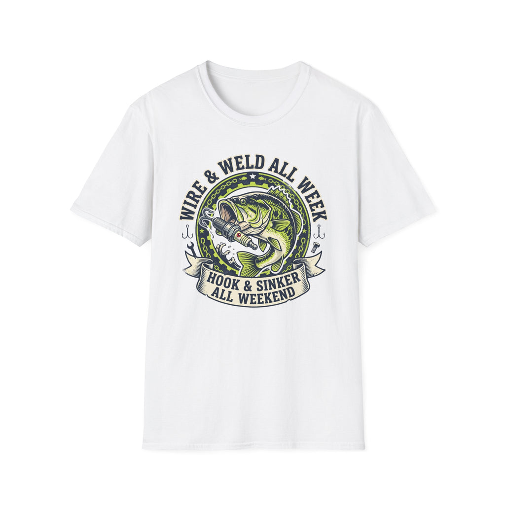 Wire & Weld All Week Hook & Sinker All Weekend T-Shirt
