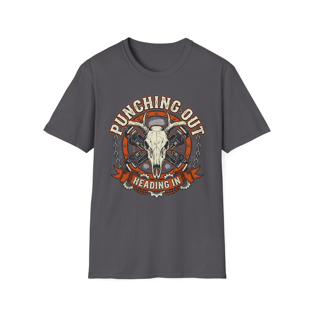 Punching Out Heading In T-Shirt