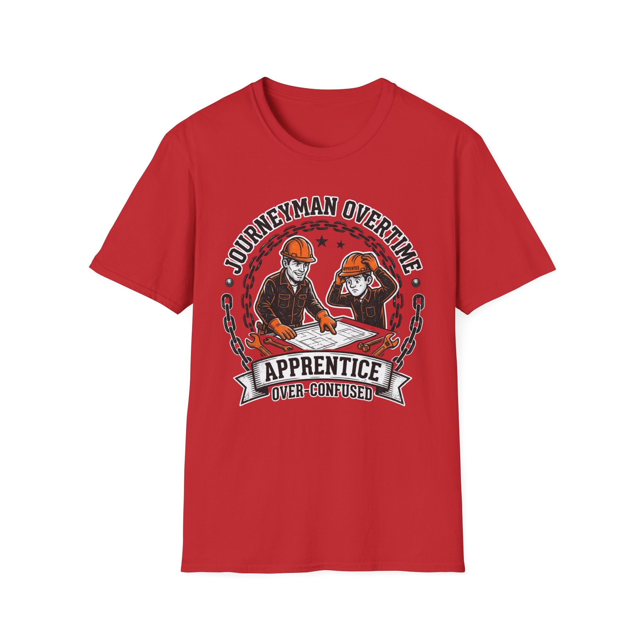 Journeyman Overtime Apprentice Over-Confused T-Shirt