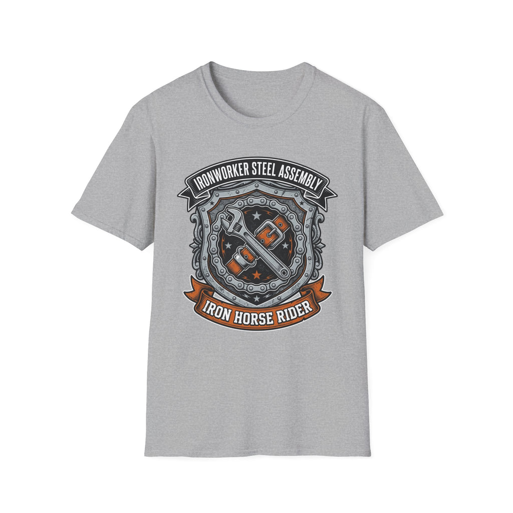 Ironworker Steel Assembly Iron Horse Rider T-Shirt