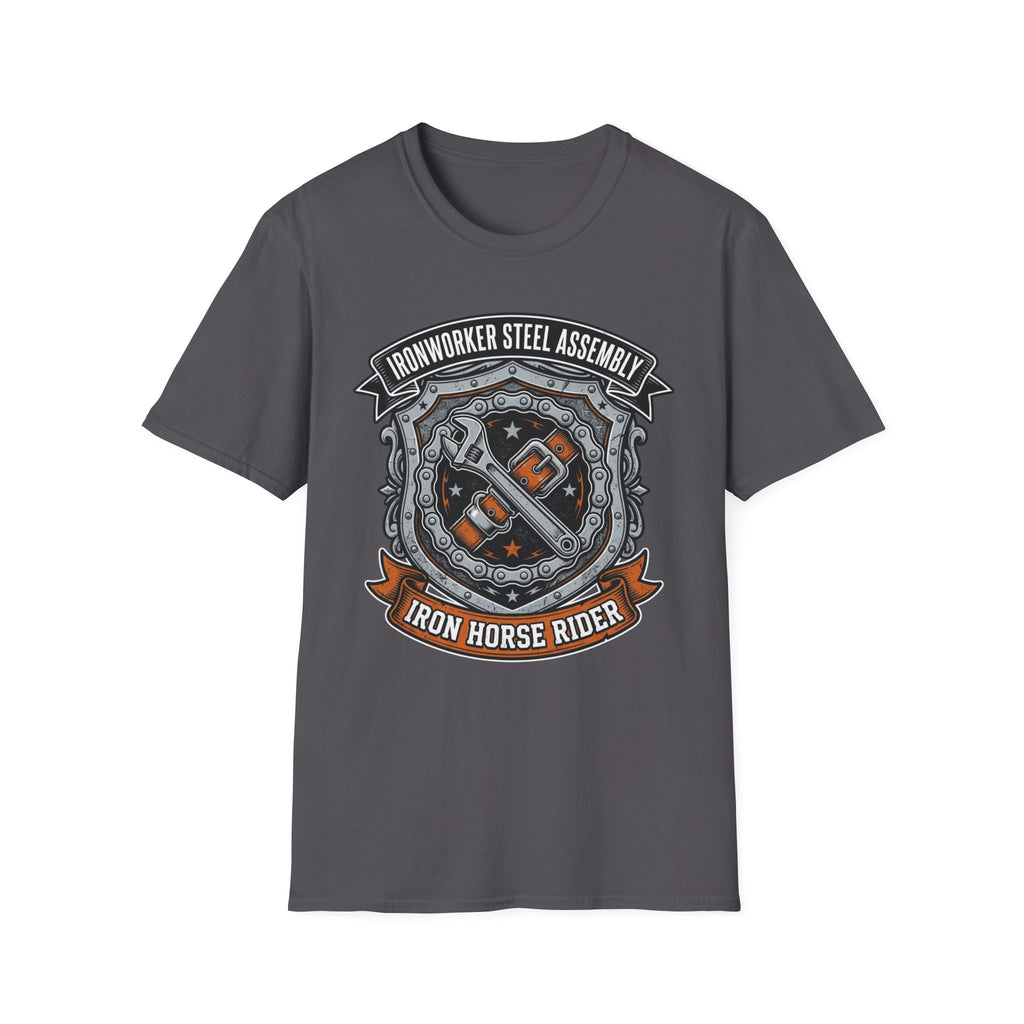 Ironworker Steel Assembly Iron Horse Rider T-Shirt