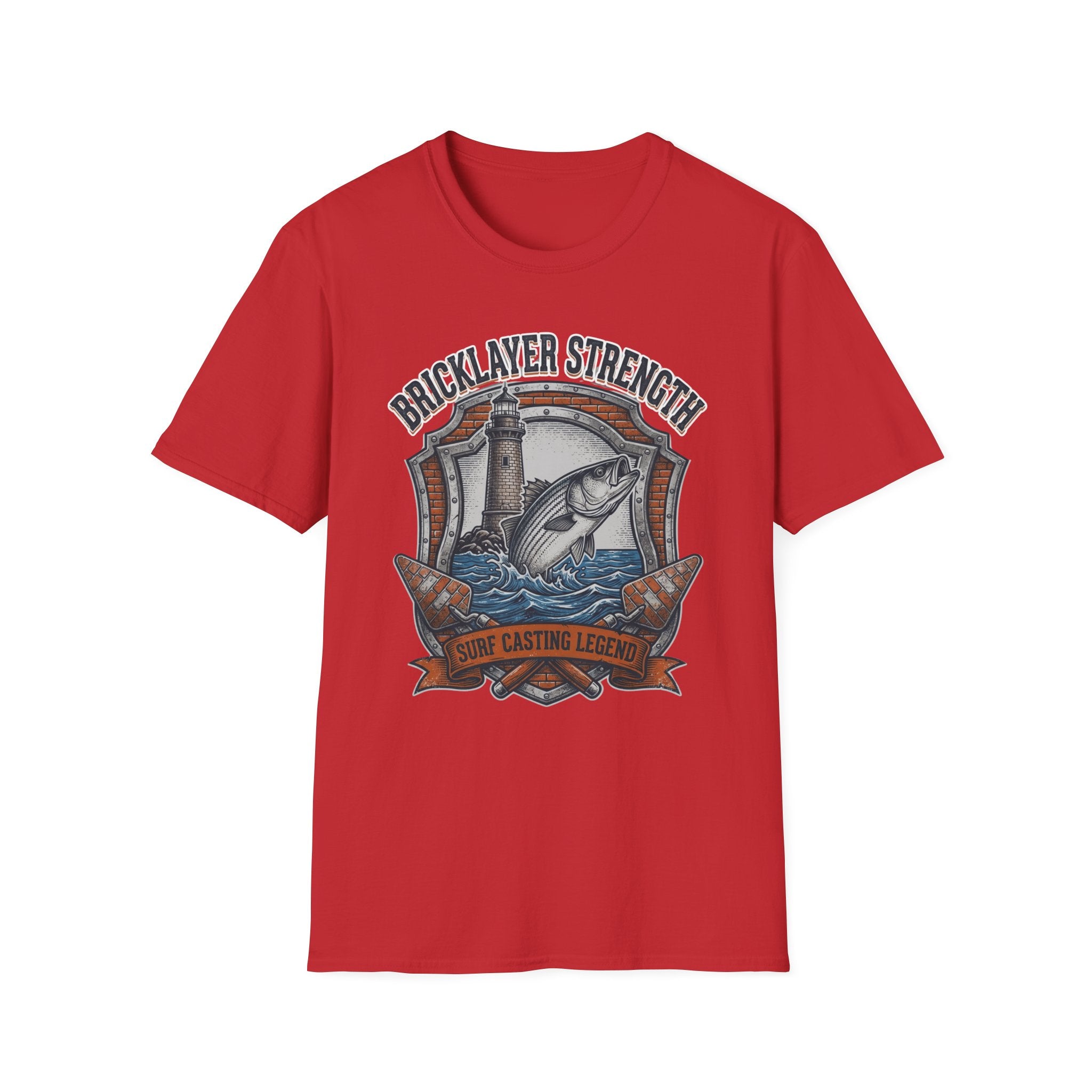 Bricklayer Strength Surf Casting Legend  T-Shirt