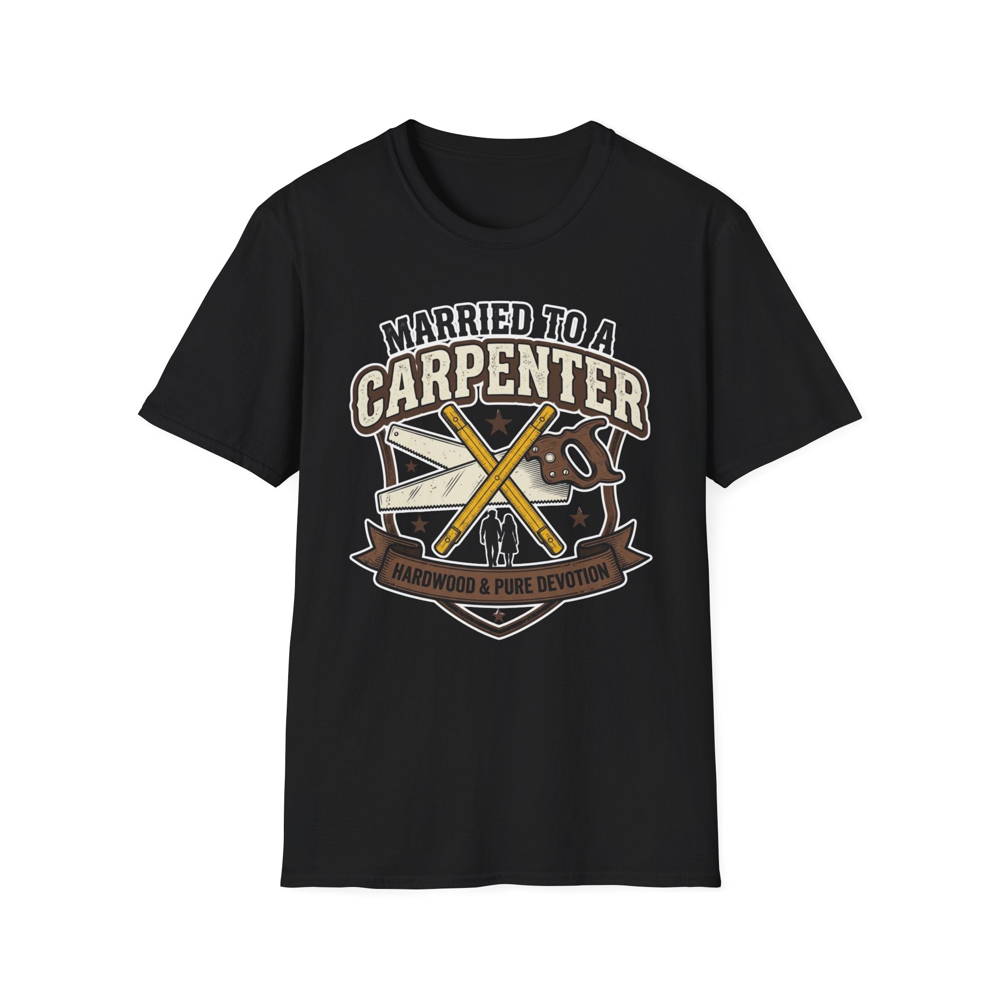 Married To A Carpenter Hardwood And Pure Devotion T-Shirt