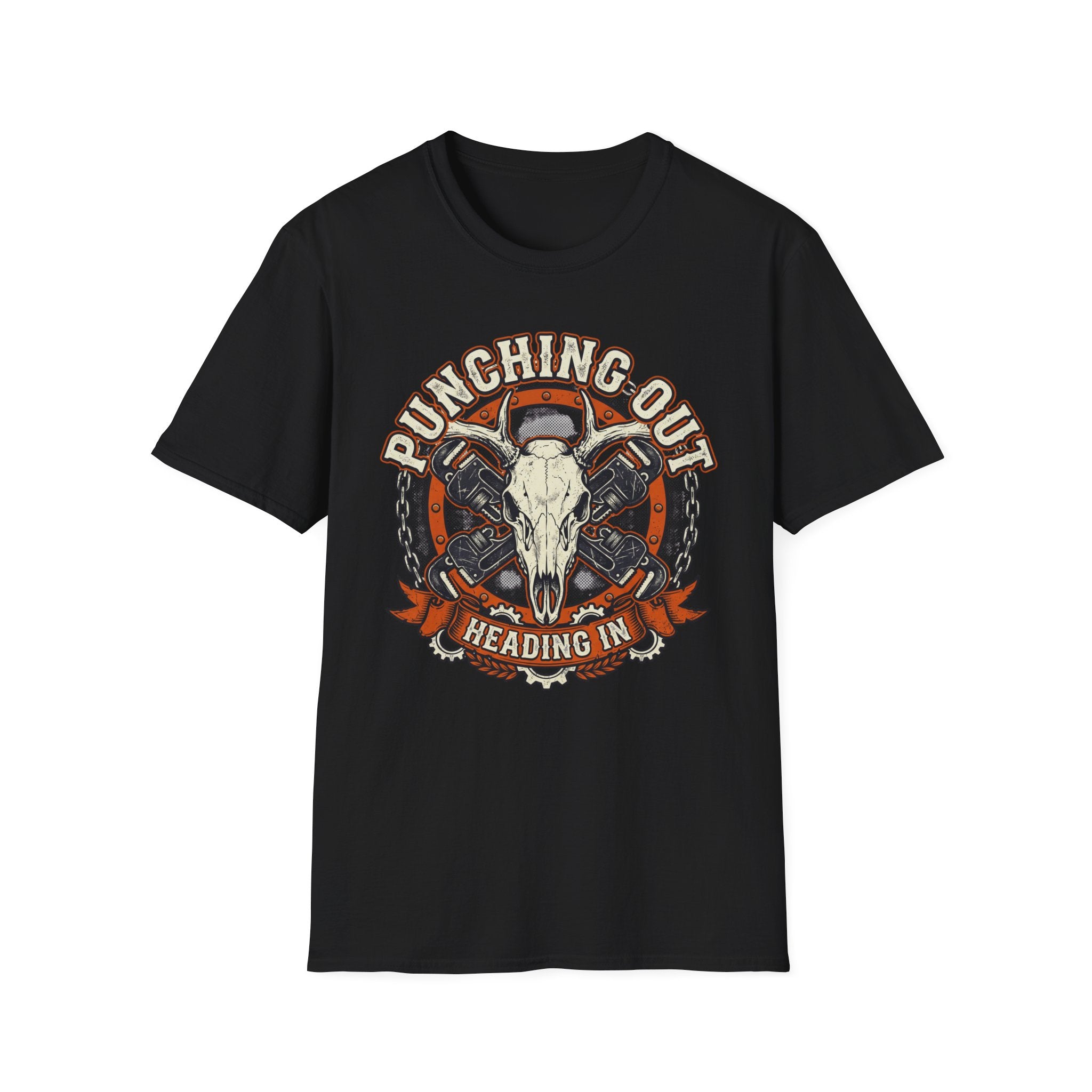 Punching Out Heading In T-Shirt