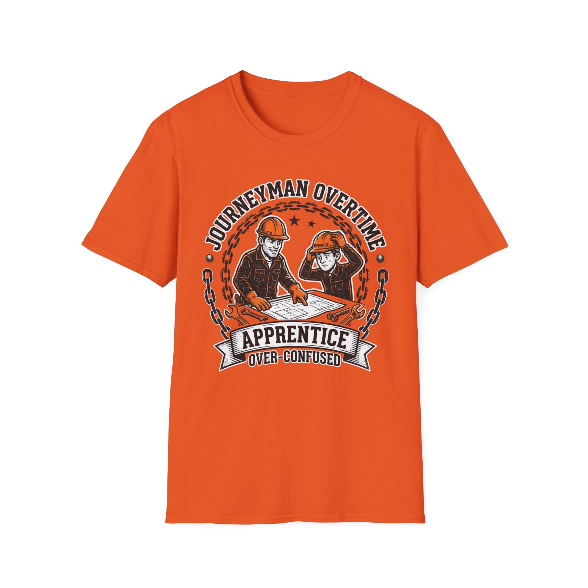 Journeyman Overtime Apprentice Over-Confused T-Shirt