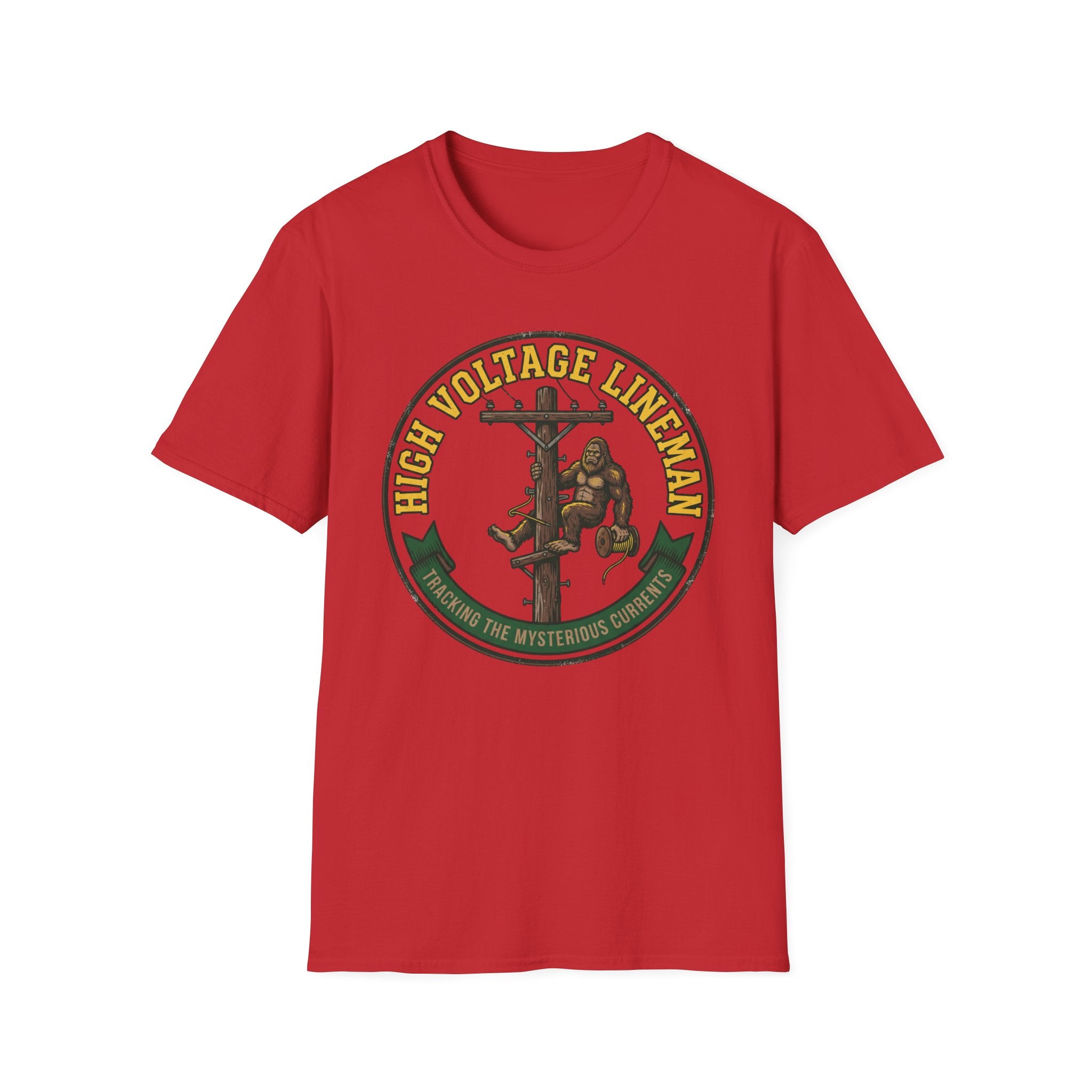 High Voltage Lineman Tracking The Mysterious Currents T-Shirt
