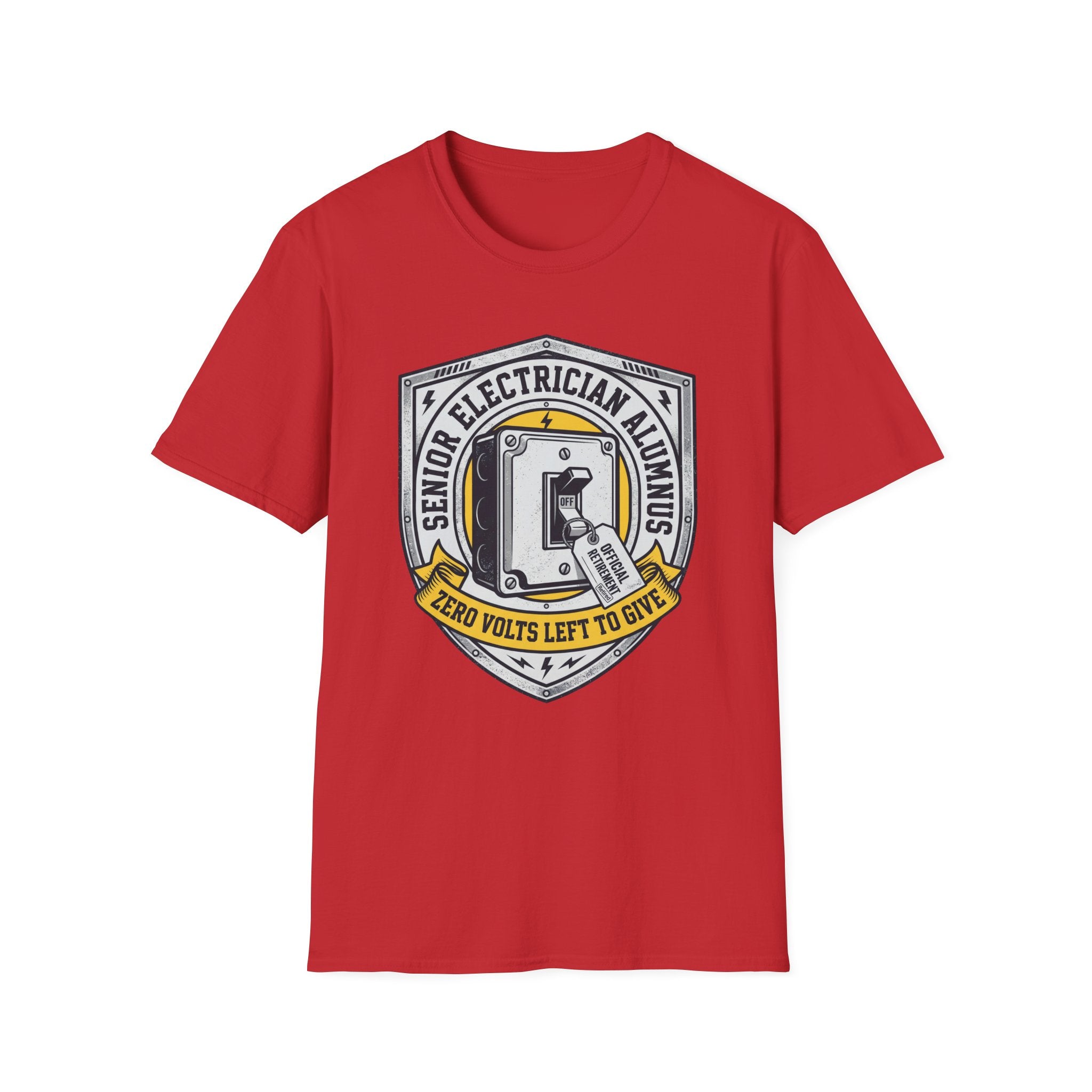 Senior Electrician Alumnus Zero Volts Left To Give T-Shirt